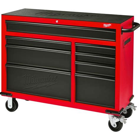 milwaukee 46 8-drawer rolling steel storage cabinet|milwaukee roller cabinet.